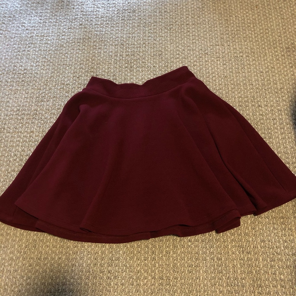 Maroon skater skirt